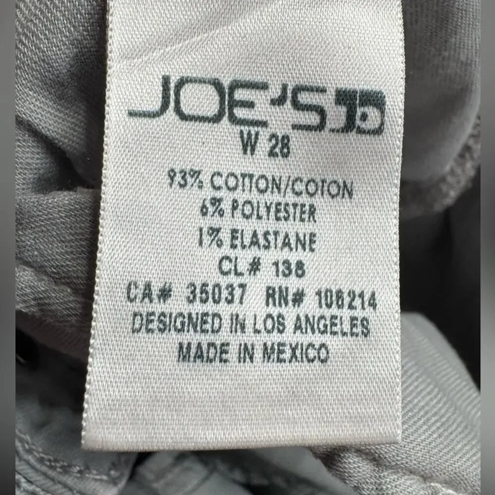 Joe’s Jeans Gray Distressed Skinny Jeans Pants Womens Size 28 - Picture 6 of 6